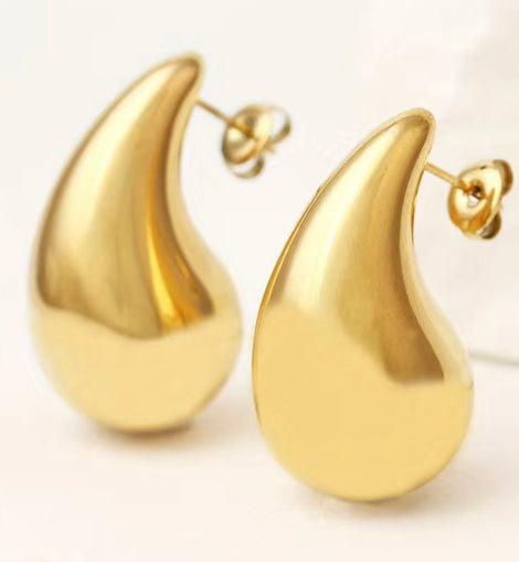 Glossy Bottega Droplet Earrings