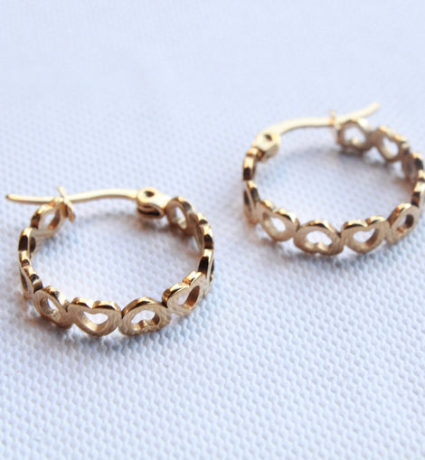 Mini Heart Hoops