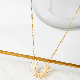 Abstract Sun Necklace