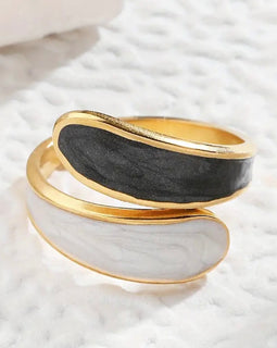 Resin Inlaid Cuff Ring