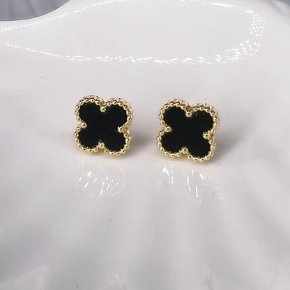 Luxe Clover Stud Earrings