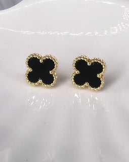 Luxe Clover Stud Earrings