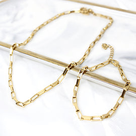 Long Paperclip Chain Set