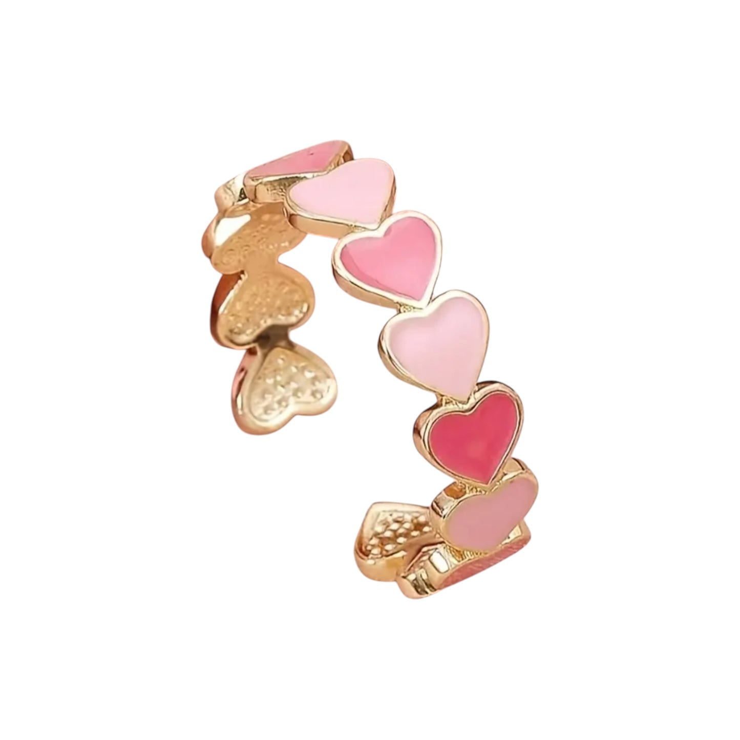 Multi Resin Heart Ring