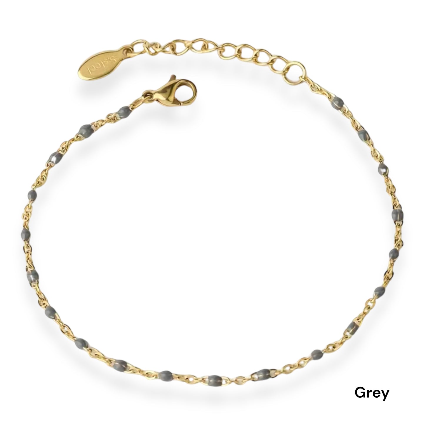 Dainty Enamel Bead Bracelet