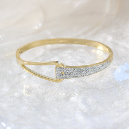 Buckle Rhinestone Bangle