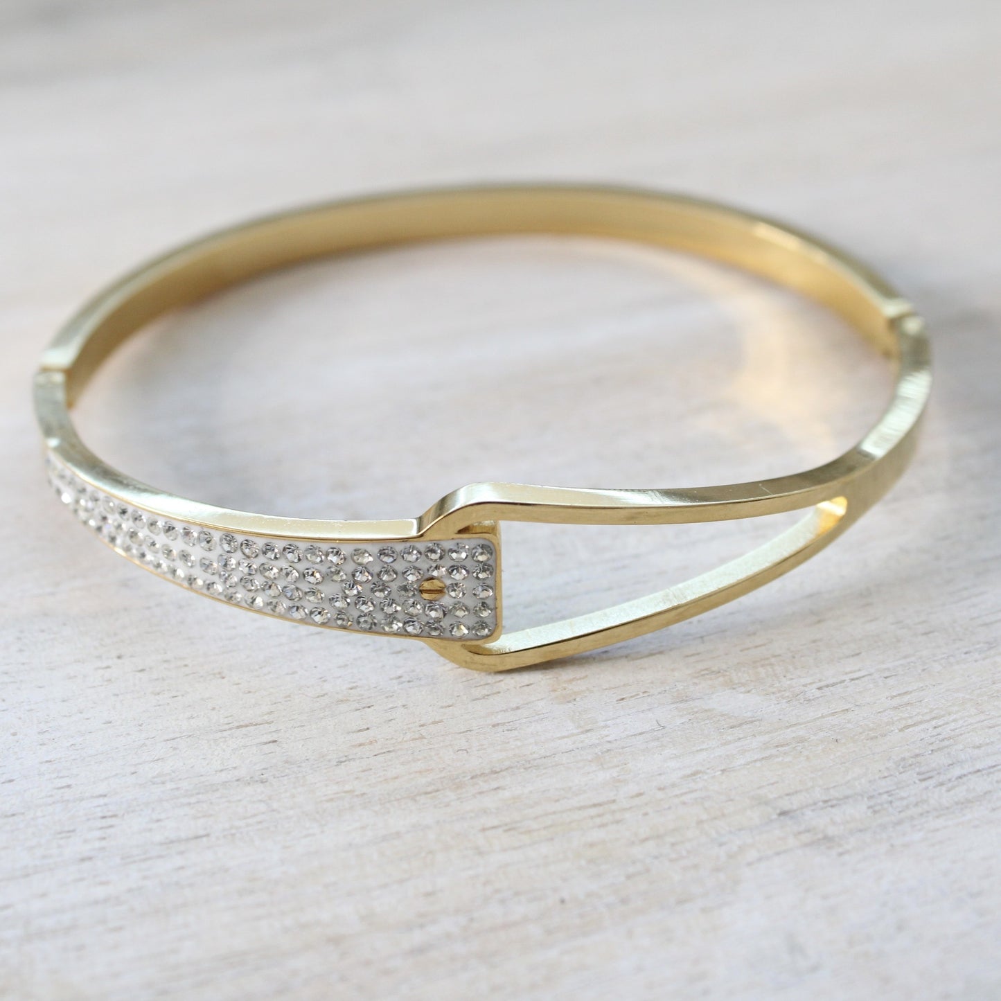 Buckle Rhinestone Bangle