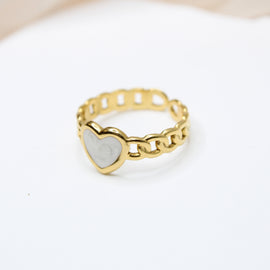 Heart Chain Ring