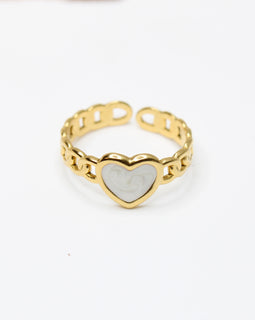 Heart Chain Ring