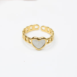 Heart Chain Ring