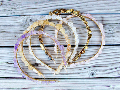 Raw Citrine Crystal Crown