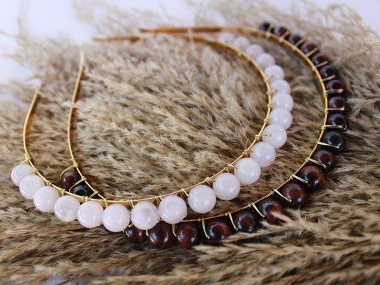 10mm Gemstone Beaded Headpiece