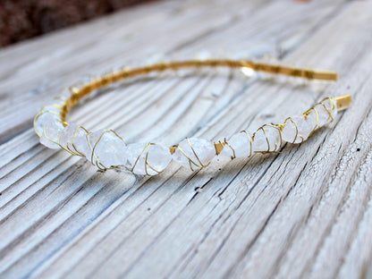 Raw Clear Quartz Crown