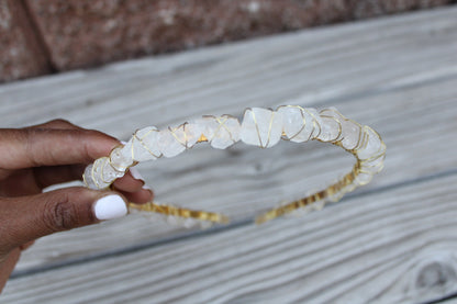 Raw Clear Quartz Crown