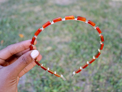 Carnelian Crystal Headpiece