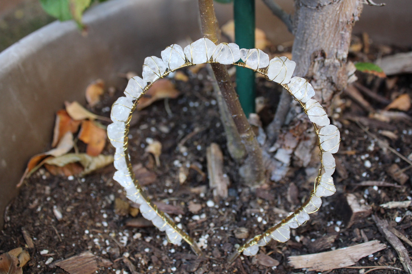 Raw Clear Quartz Crown