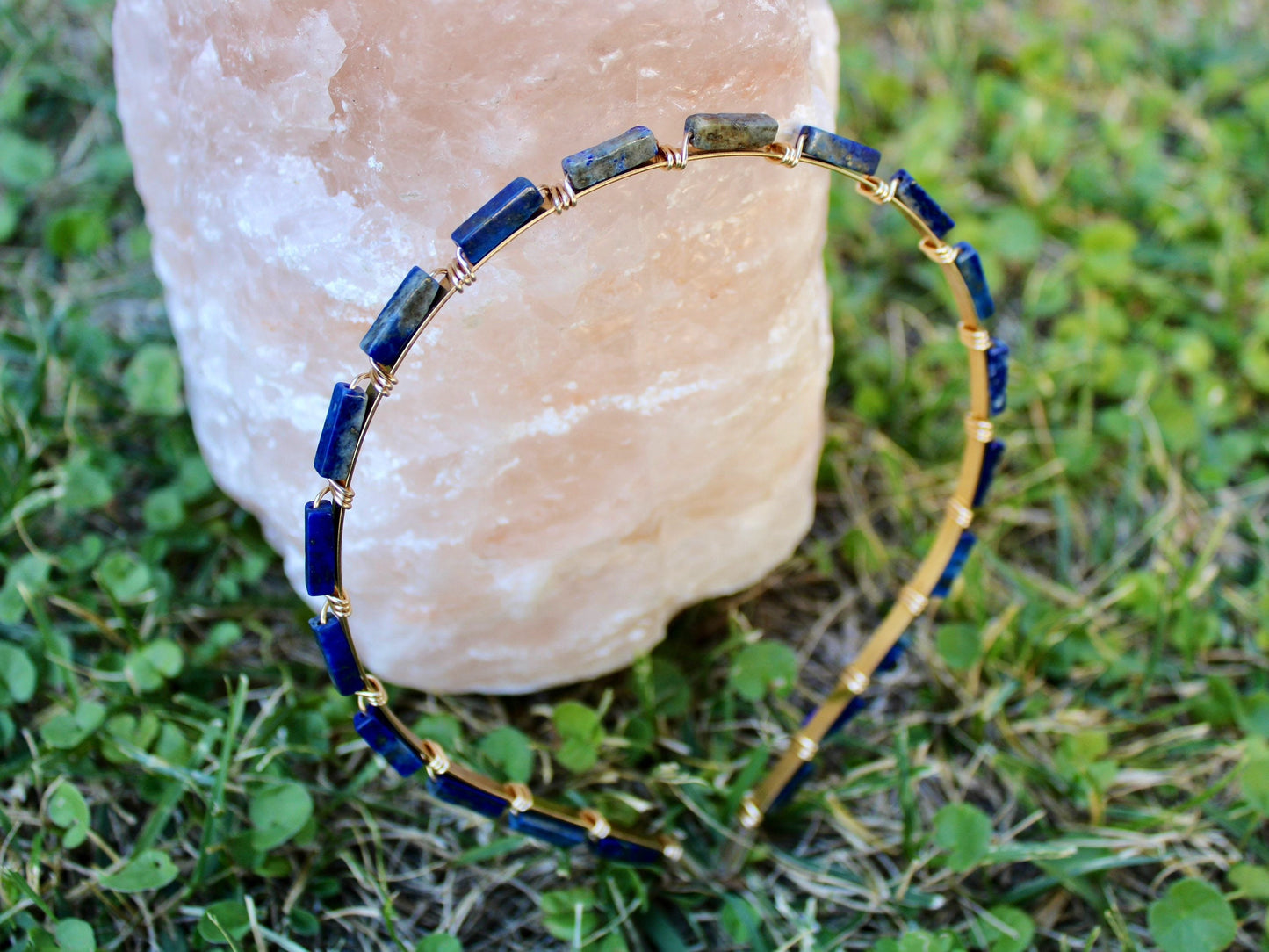 Lapis Lazuli Wrapped Headpiece