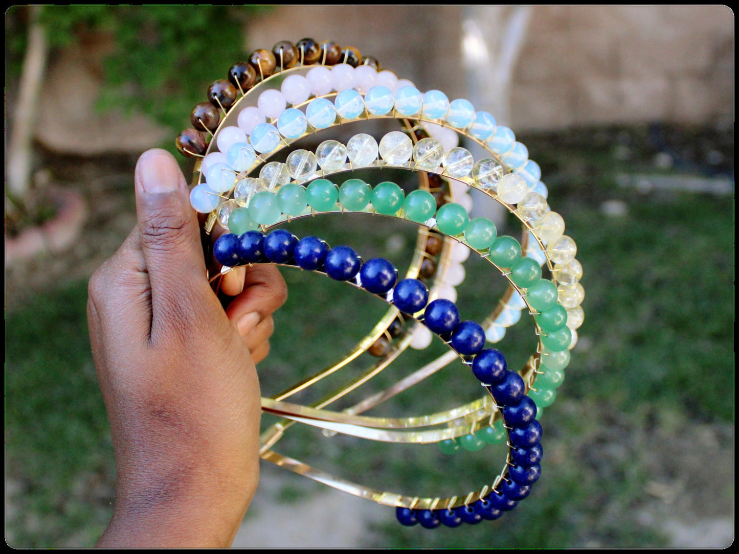 Round Beaded Headpiece