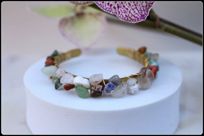 Gemstone Wrapped Bracelet